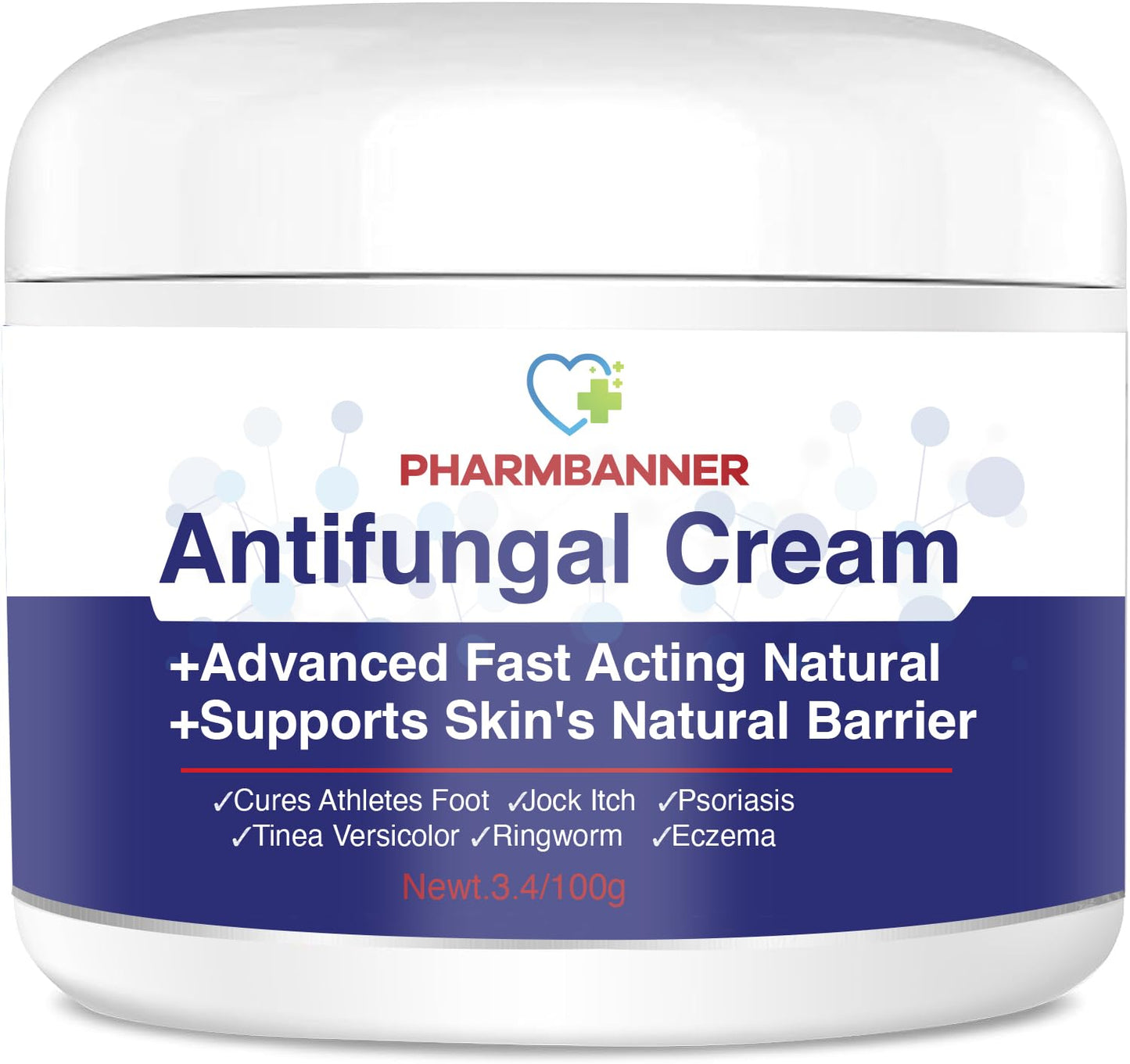 Antifungal Ringworm Cream- Antigungal Cream for Athletes Foot, Jock Itch, Tinea Versicolor, Eczema, Stubborn Ringworm, Ringworm Treatment for Men and Women, Anti Fungal Skin Cream