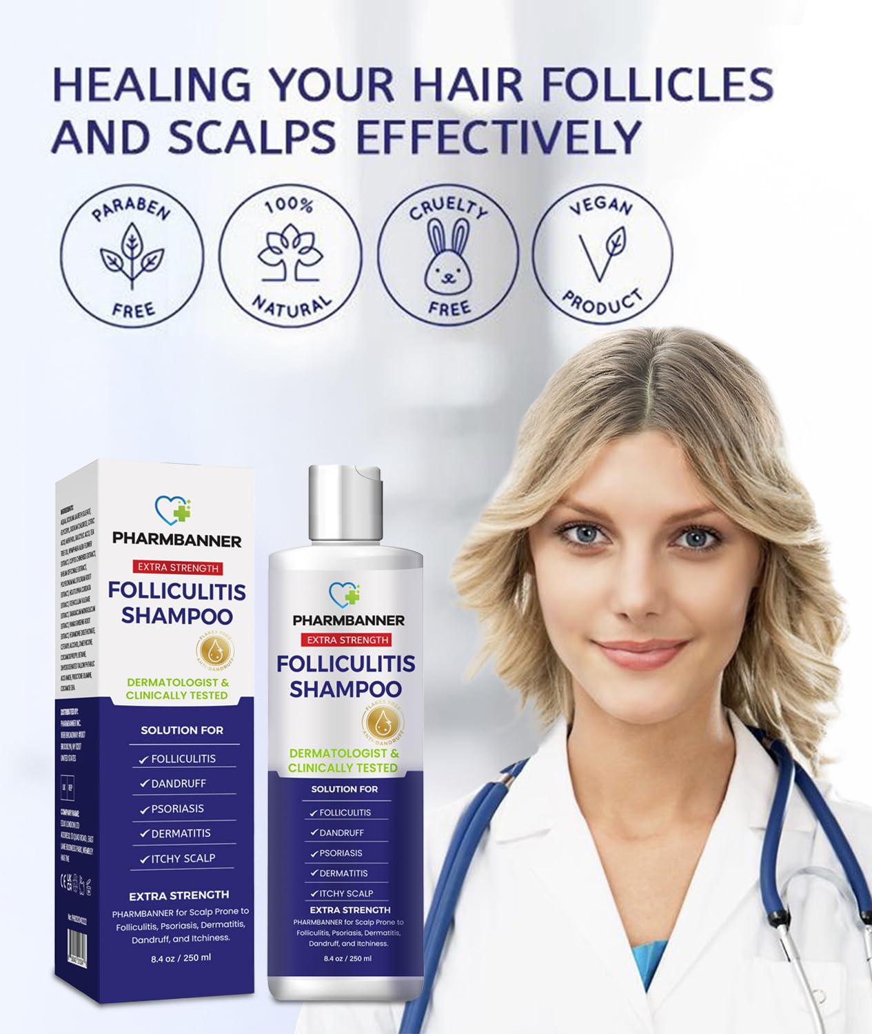 PHARMBANNER Anti-Fungal Shampoo - 2 Pack
