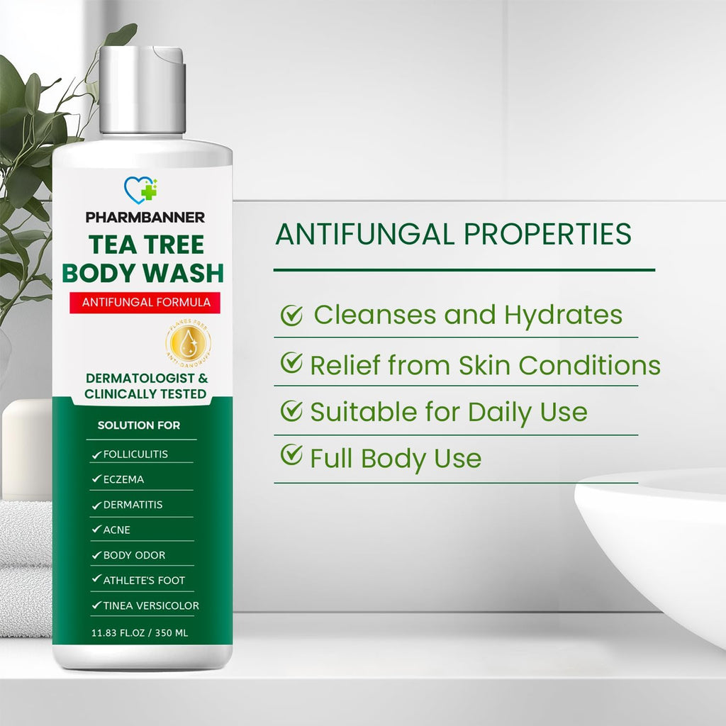 PHARMBANNER Tea Tree Antifungal Body Wash