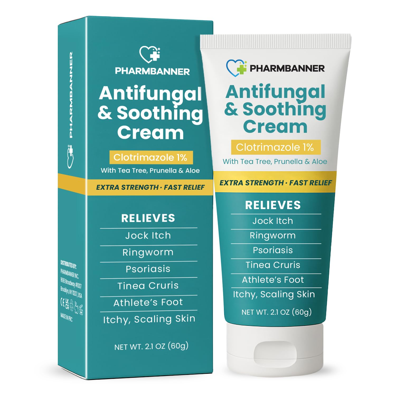 Antifungal Cream for Jock Itch, Ringworm, Psoriasis & Athlete’s Foot